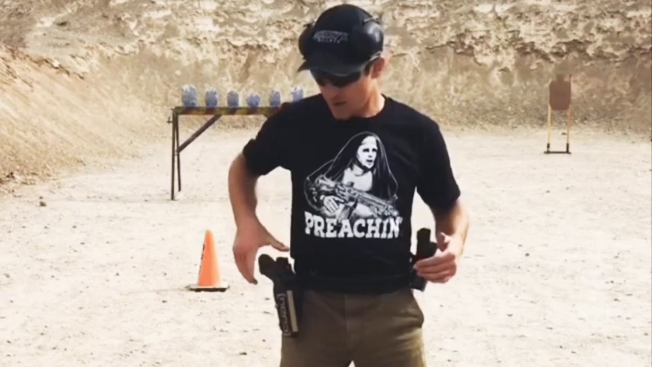 Holster set up for USPSA