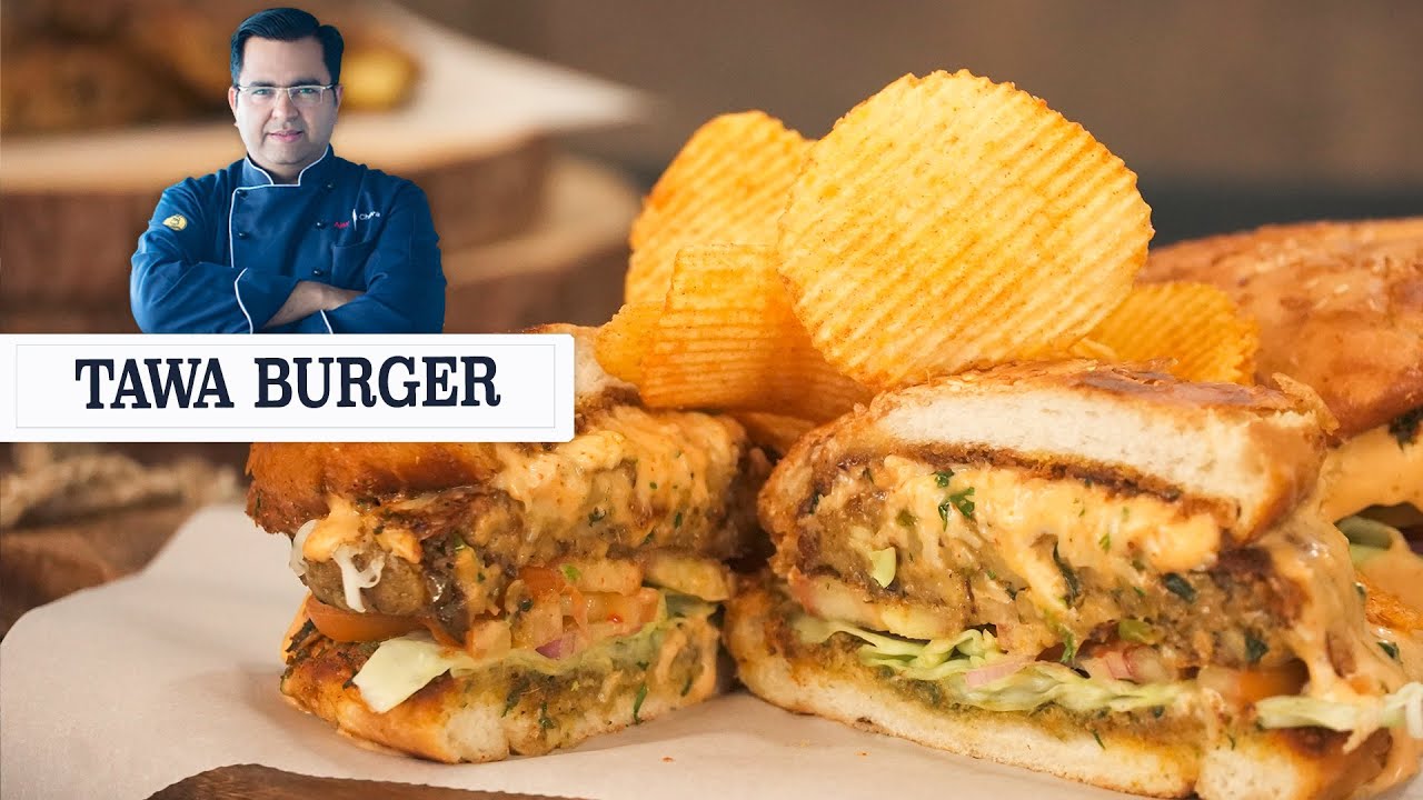 Tawa Burger | तवा बर्गर | Snacks and Street food Recipes | Chef Ajay Chopra Recipes
