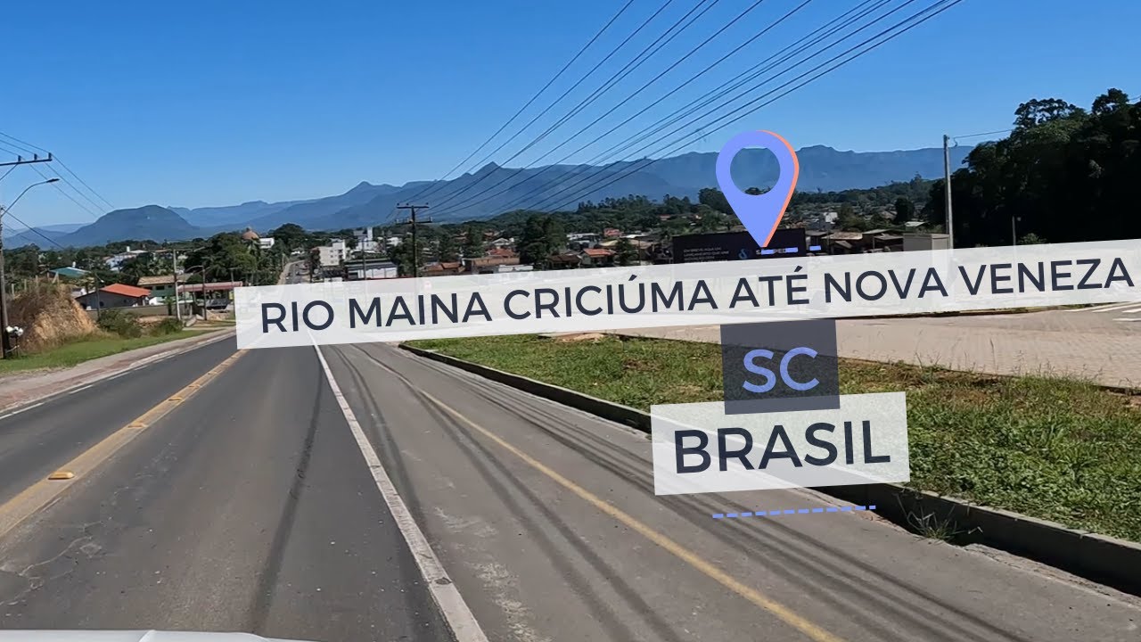 4K | Dirigindo do bairro Rio Maina em Criciúma até Nova Veneza | Brasil