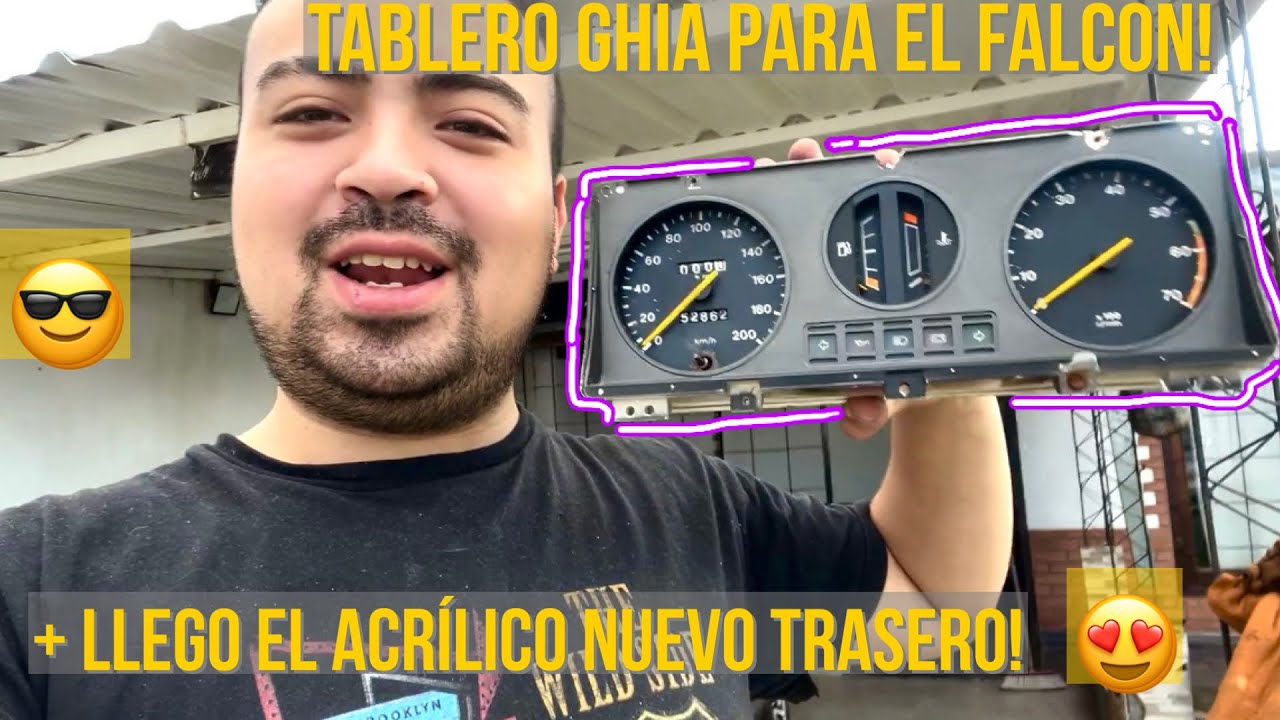 TABLERO CON RPM PARA EL FALCON!! Y ACRILICO TRASERO NUEVO!😍 — Thomas Páezz