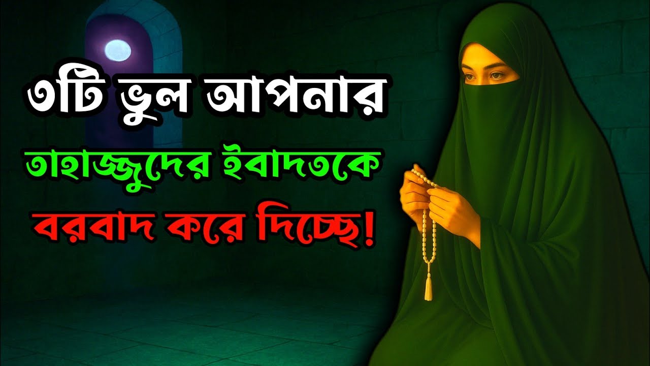 তাহাজ্জুদের দুয়া কবুল হচ্ছেনা এই ৩টি মারাত্মক ভুলের কারণে!