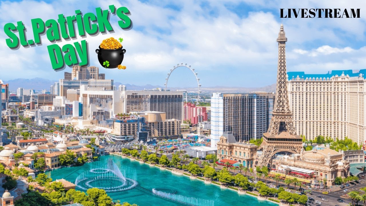 🎈LAS VEGAS LIVE 🍀 St. Patrick's Day 🎉