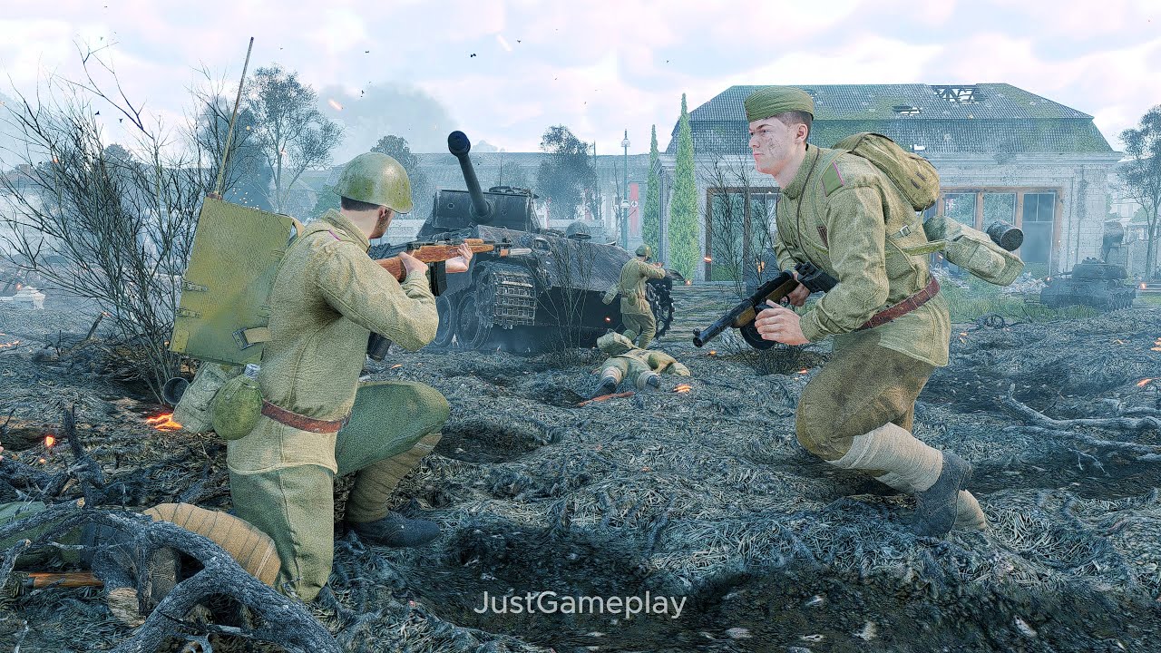 Enlisted Gameplay: Red Army - Battle of Berlin - Ministry Garden | No Commentary