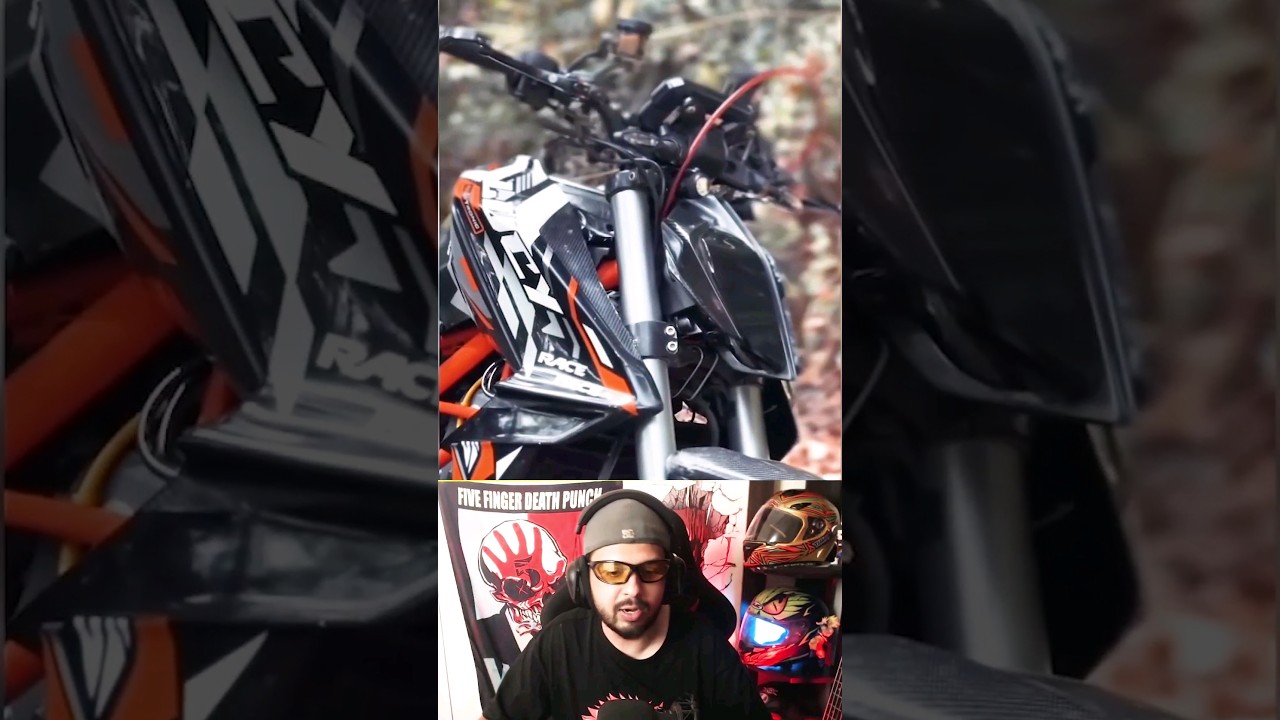 CRAZIEST KTM Duke 250 Mod!! Shock ki koi seema nahi hoti hei!! #ktmduke #modification #shorts