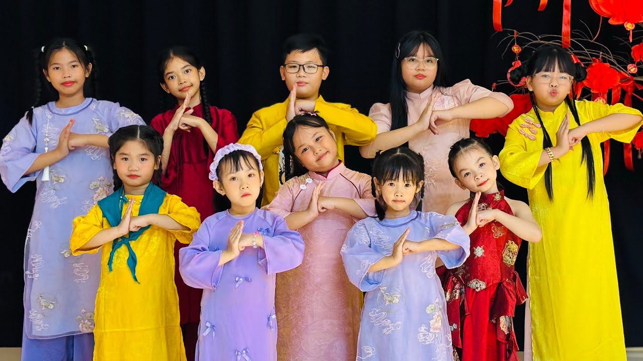 MASHUP NHẢY TẾT  | LỚP Dance kids A D |HINEW DANCE
