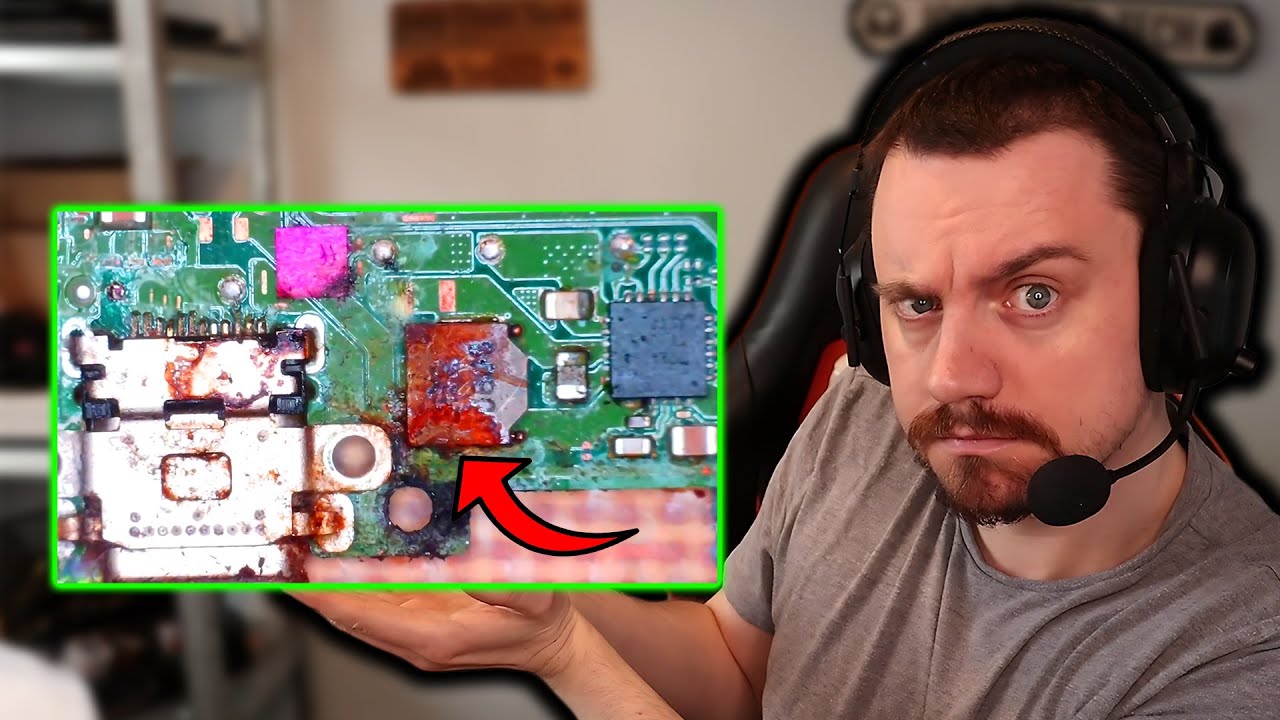 Эта Nintendo Switch была покрыта ржавчиной!