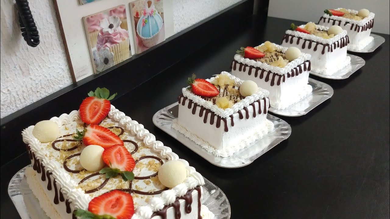 Mini bolos decorados/abacaxi com doce de leite [Thaís Morais confeitaria]