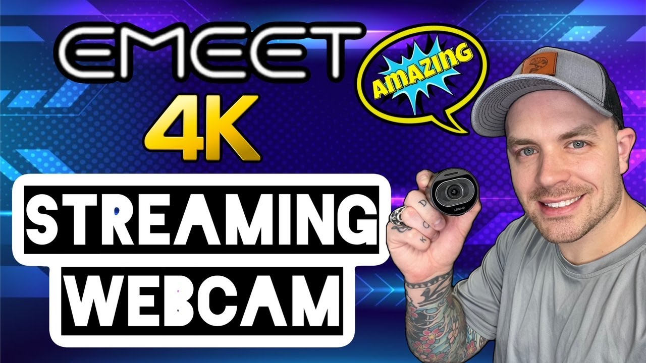 This Streaming Webcam is AWESOME!!! EMEET 4K Streaming Webcam Demo & Review