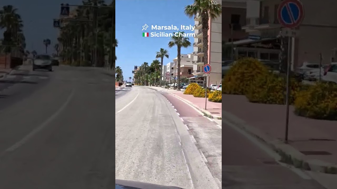 🇮🇹 4K Drive Through Sunny Marsala