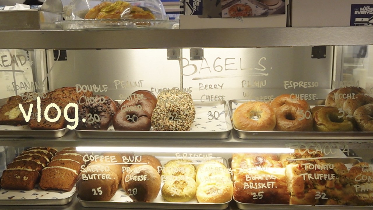 Vlog. Somehow It Turned Into Bagel Therapy Days, Jakarta 🥯🤍