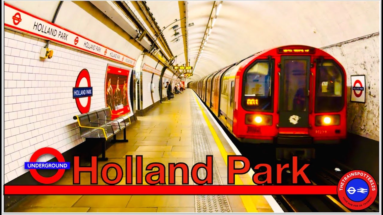 Central Line Trains at Holland Park Station! - London Underground (21/09/2024)