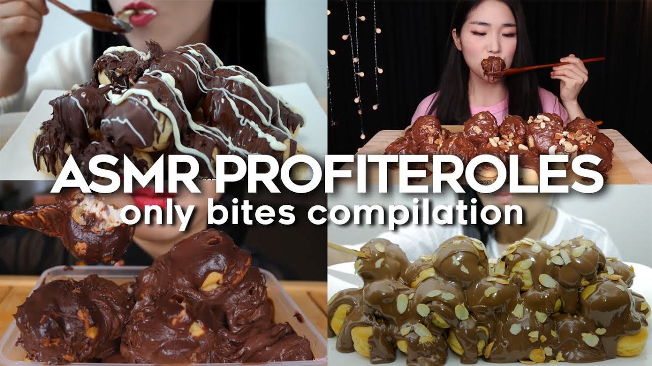 ASMR PROFITEROLES COMPILATION *ONLY BITES*