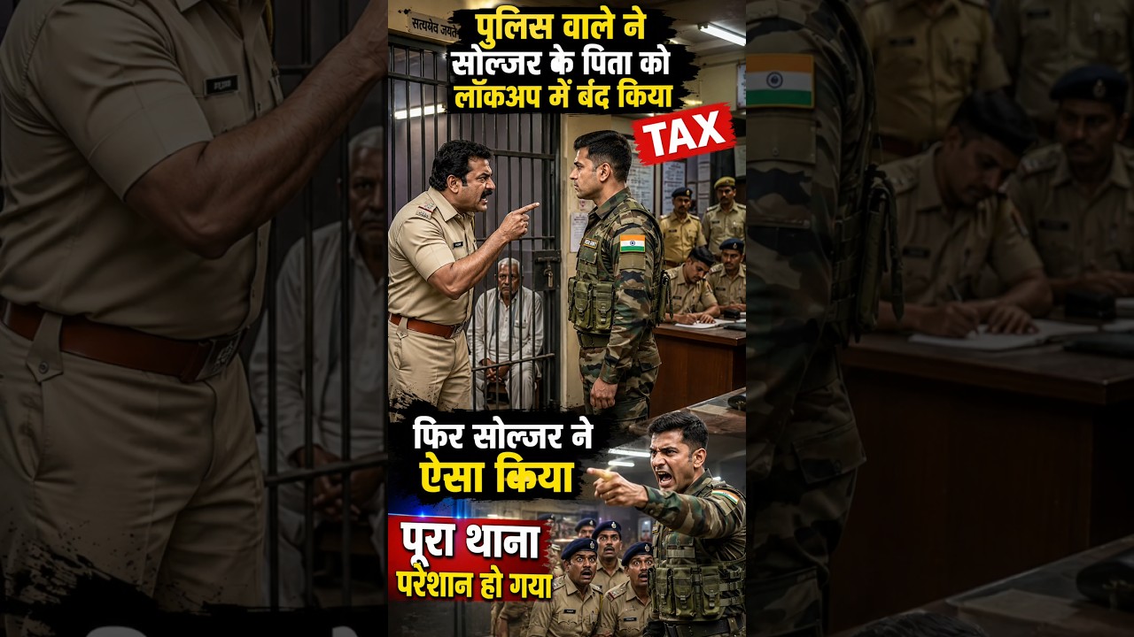 Army Soldier Fought for His Father | Emotional Police Station Justice Story 😱 #Shorts