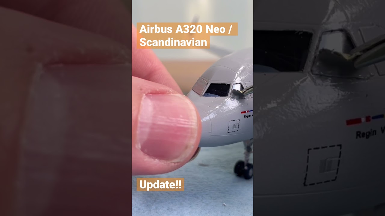 Update / Airbus A320 Neo / Scandinavian/ Zvezda #scalemodel #zvezda #airbusa320neo #airplane
