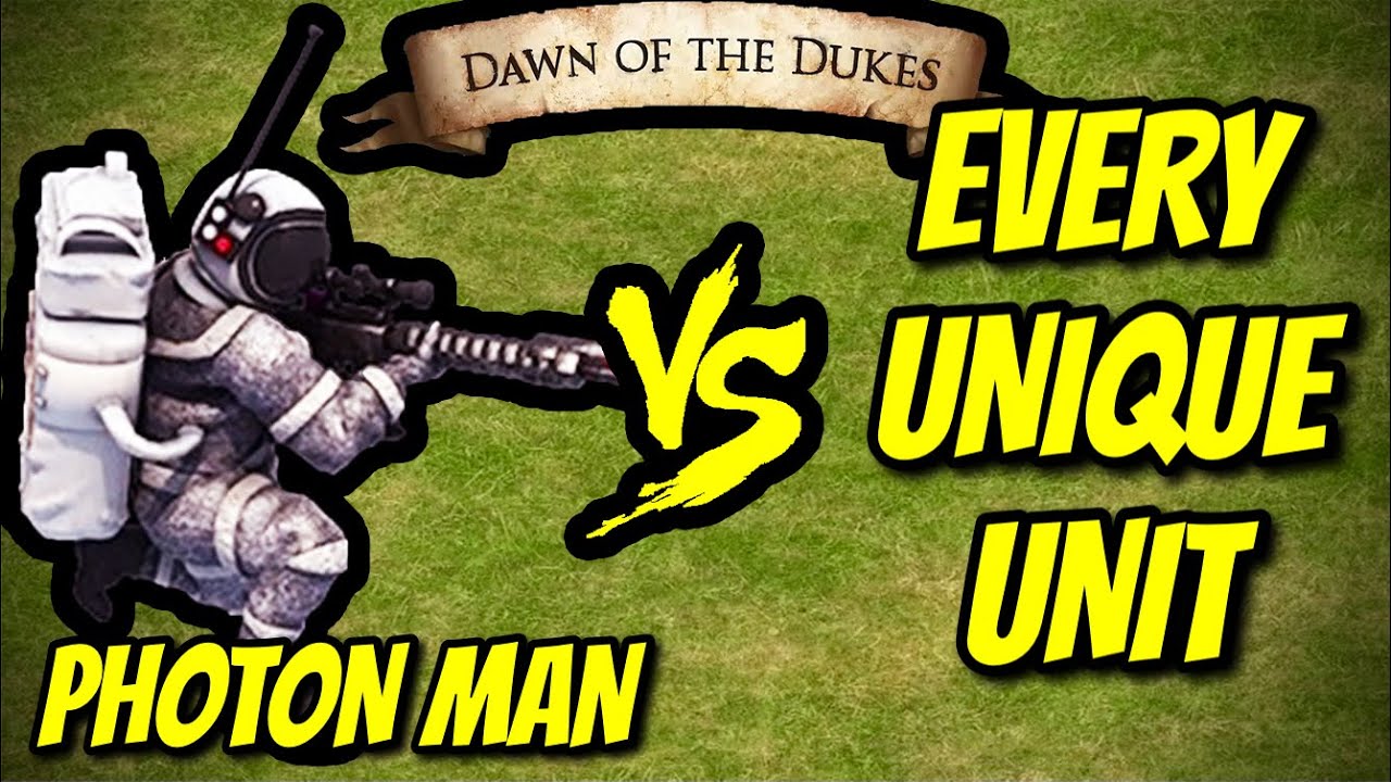 PHOTON MAN vs EVERY UNIQUE UNIT (Dawn of the Dukes) | AoE II: Definitive Edition
