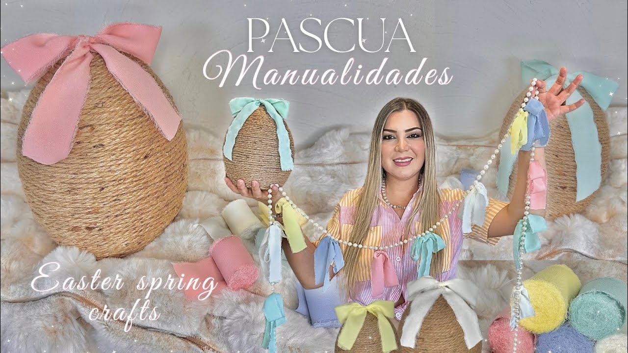 Manualidades Pascua primavera🪷🐇 Easter spring crafts | DIY crea tus propias decoraciones