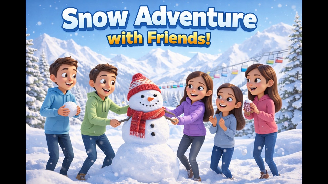 Snow Adventure with friends| Cartoon Story in Urdu & Hindi | Fairy Tale Cartoon | #fairytales