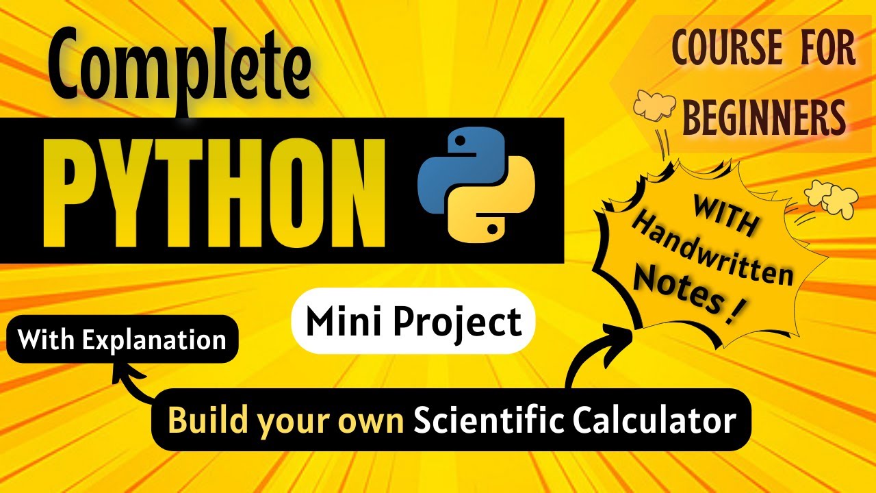 *Build Your Own Scientific Calculator* | Python Full course for Beginners