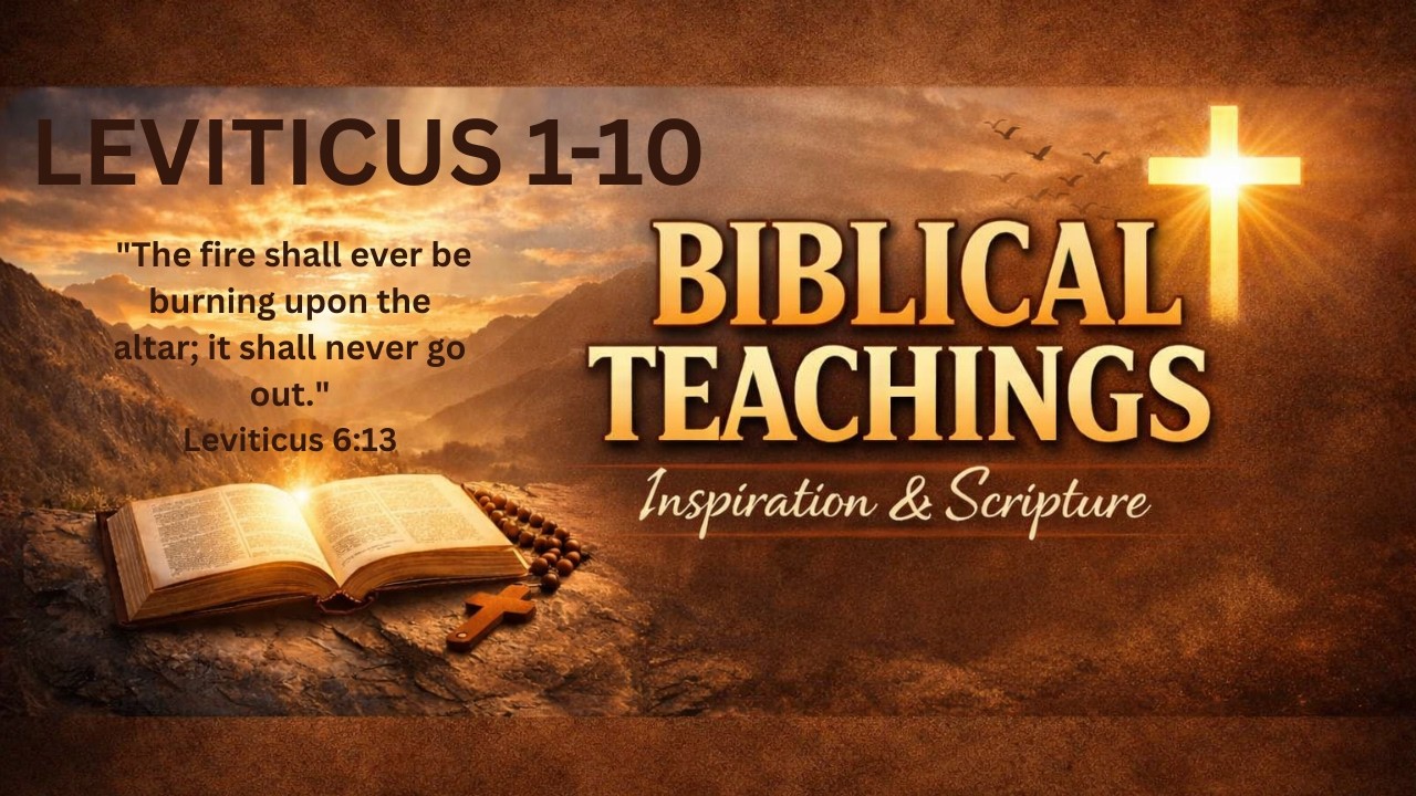 Leviticus Chapter 1-10|Sacrifices And Consecration Of The Priesthood