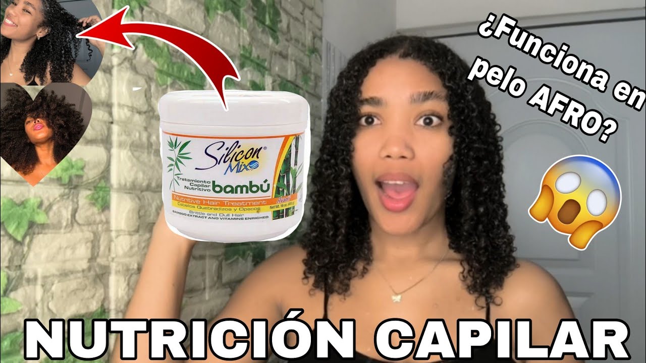 PROBANDO SILICON MIX BAMBÚ EN MI PELO AFRO RIZADO🇩🇴¿VALE LA PENA?😱|NUTRICIÓN CAPILAR|Rachell Santos
