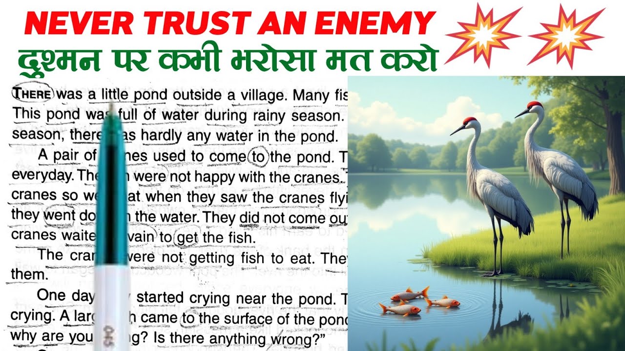 NEVER TRUST AN ENEMY||English Reading||English Story || English padhna kaise sikhe?