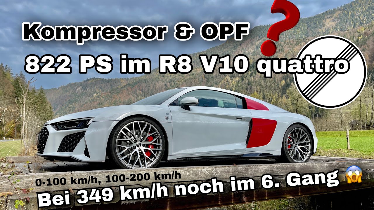 MTM Audi R8 V10 Kompressor [Facelift OPF] mit 822 PS - Inkl. Beschleunigung & TopSpeed 🏁🏁🏁