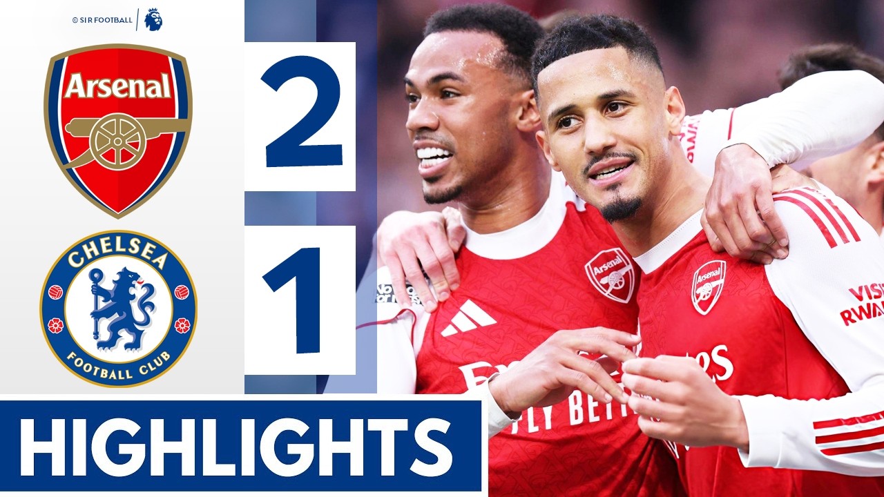 Arsenal vs Chelsea 1-1 - Highlights & Goals - William Saliba Goal