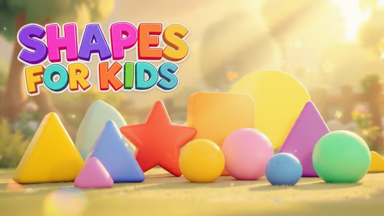 Learn Shapes | Nursery kids | Fun Shapes Education for Kids 🎵 | Circle, Square & More!