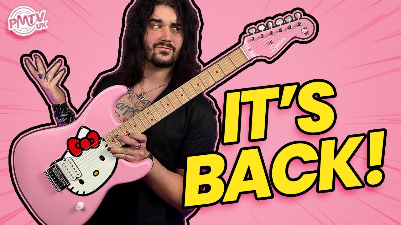 Гитара Squier Hello Kitty Strat ВЕРНУЛАСЬ, и это куча веселья! — Давайте повеселимся!