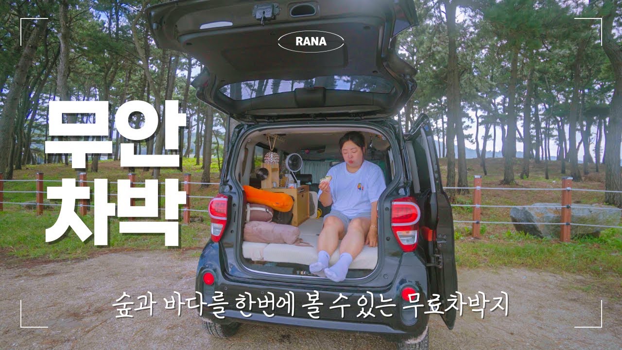 레이차박🚙 차박 혼자도 어렵지 않아요! 편하게 쉬어가는 행복한 하루 즐기기 | 입맛 돋우는 낙지물회와 비올 때는 해물파전 | 무안송계어촌마을 | 무안차박