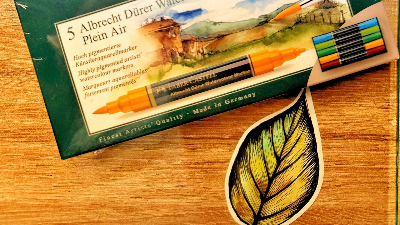 🎨Акварельные маркеры Faber-Castell Albrecht Durer, что это? #fabercastell #творчество #art #акварель