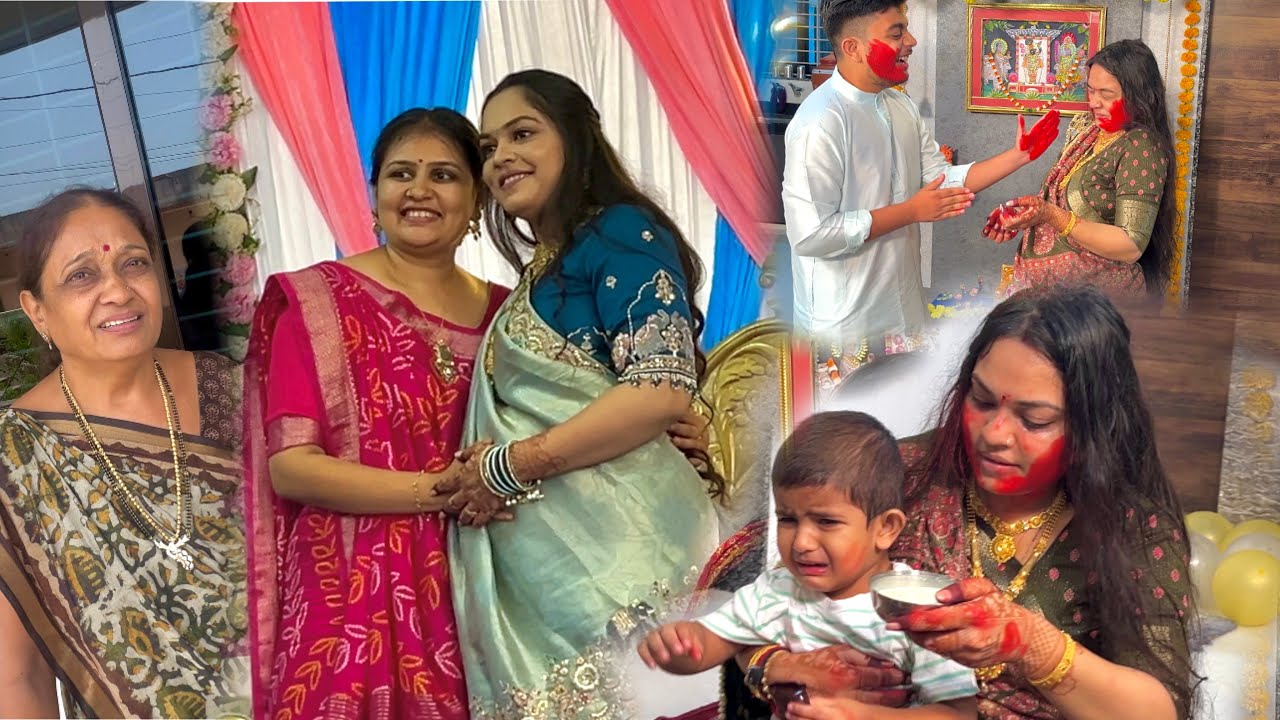 Baby shower family ￼function. Devar bhojai ki masti me jor se thappad lag gai.