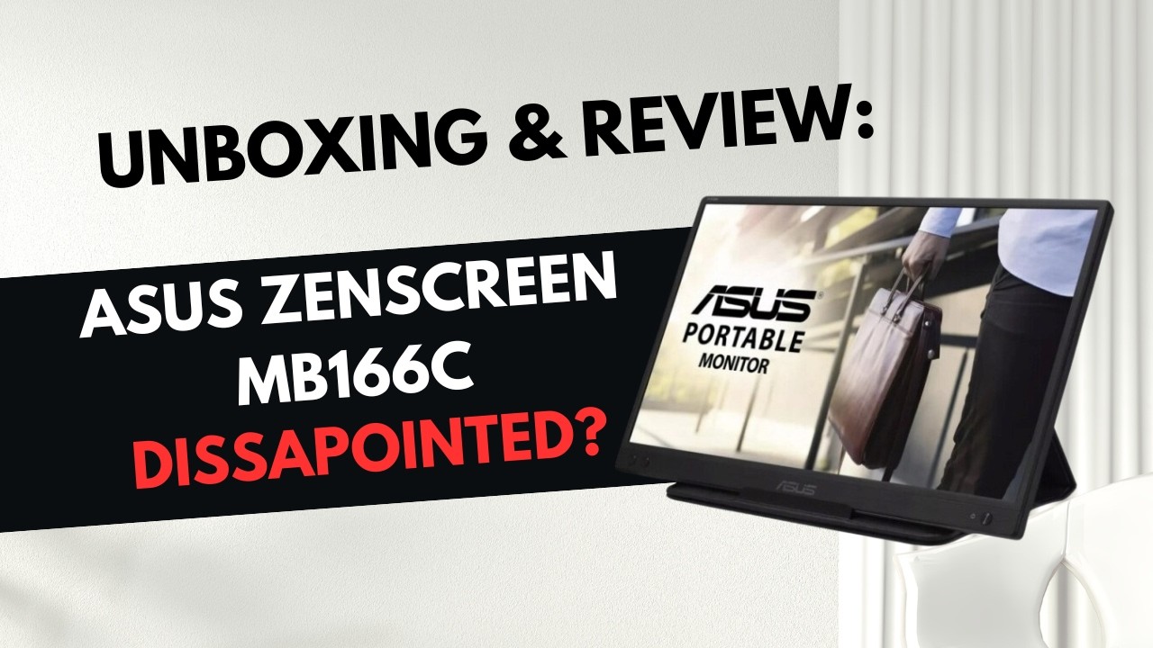 Распаковка и обзор LED-монитора Asus Zenscreen MB166C | Разочарованы?