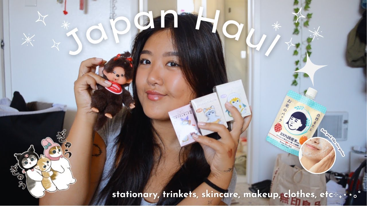 HUGE JAPAN HAUL🇯🇵: viral beauty products, skincare, stationary, clothes, & unboxing sonny angels⭑.ᐟ