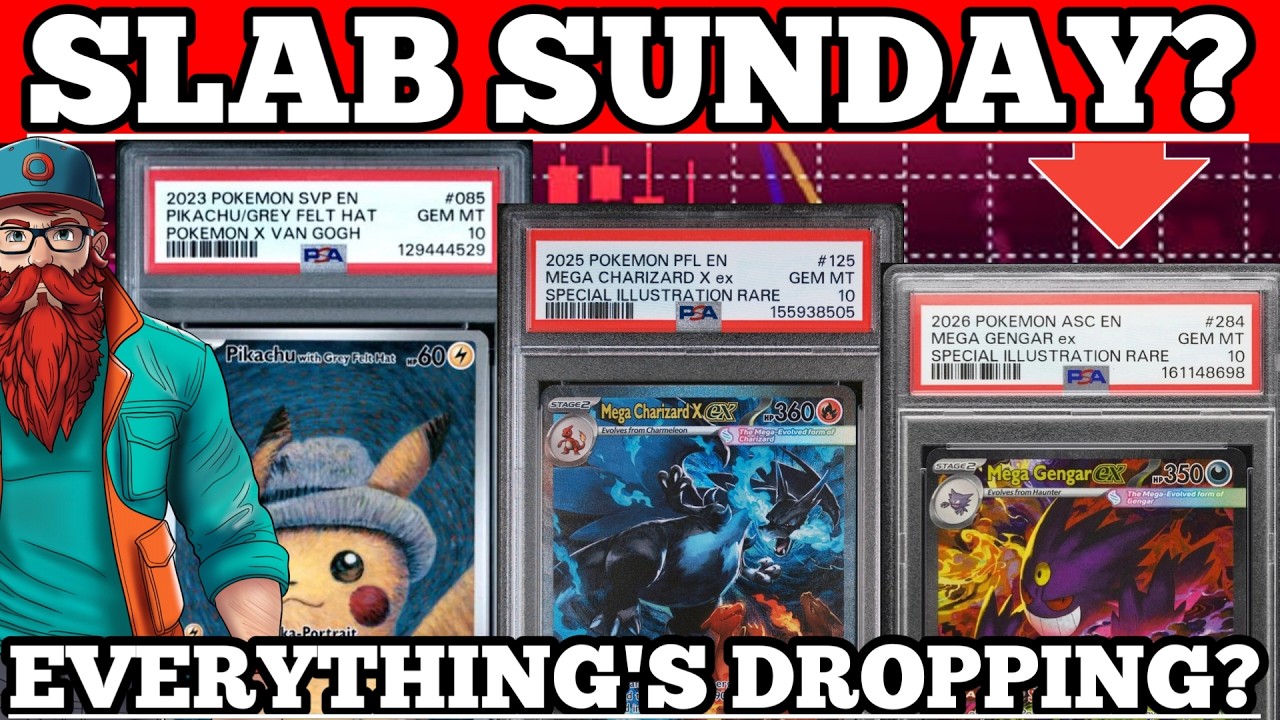 SO MUCH IS DROPPING? POKEMON SLAB SUNDAY! PSA Graded Card Market Update!