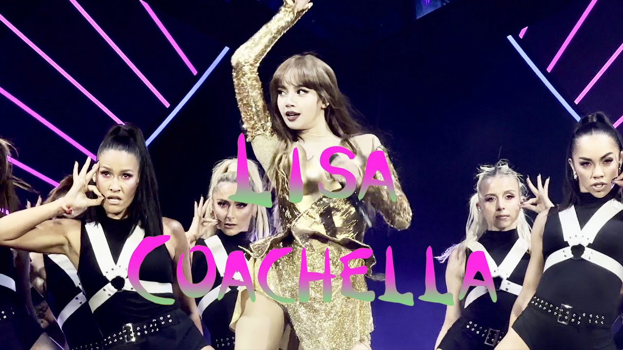 [☠️CENTER FRONT ROW 4K60 HDR] BLACKPINK COACHELLA WK2 LISA SOLO POLE DANCE + MONEY 💸 🫡