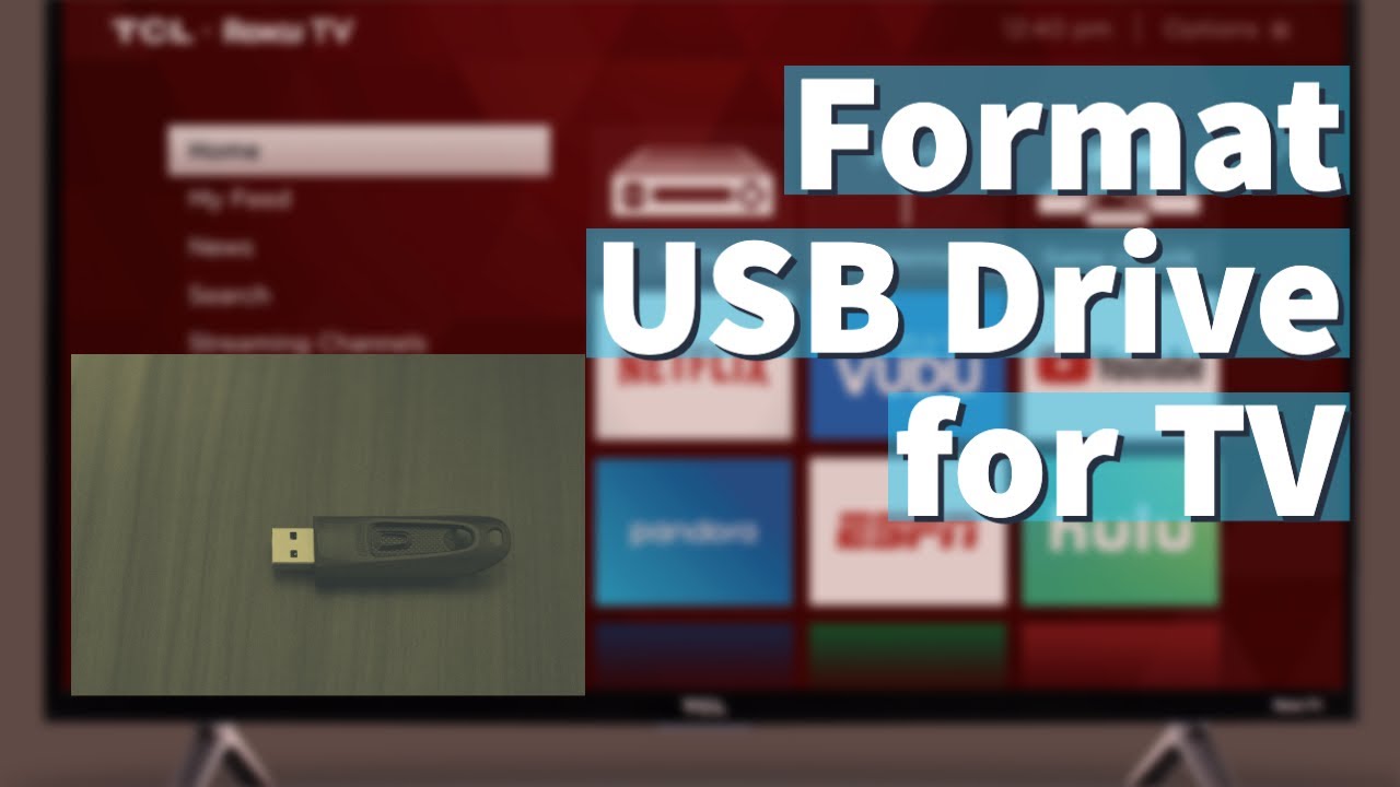 Как отформатировать USB-накопитель для телевизора