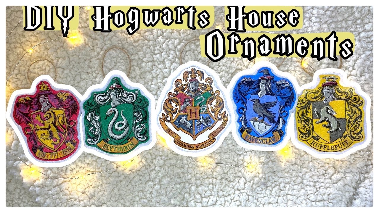 DIY Hogwarts House Ornaments | Day 1 of 12 Days of Harry Potter Christmas