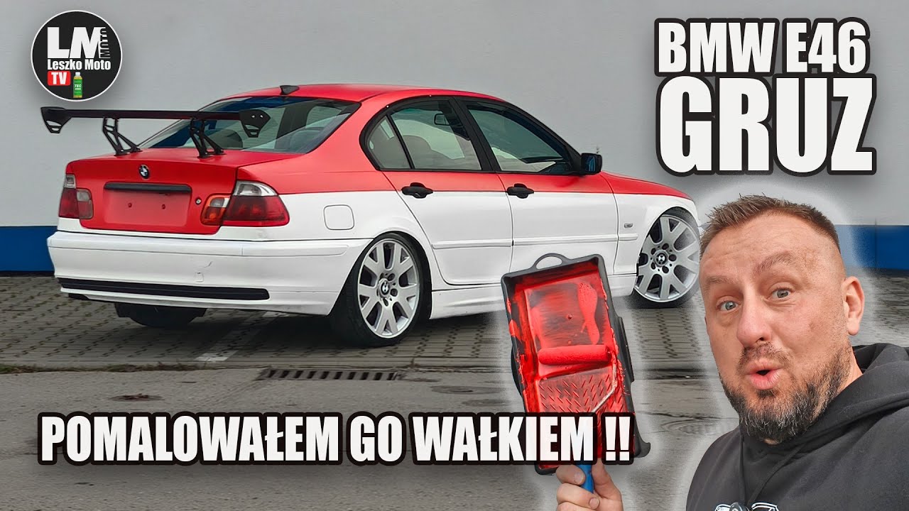 POMALOWAŁEM BMW E46 WAŁKIEM !! JAK ZROBIĆ GRUZA W 3DNI