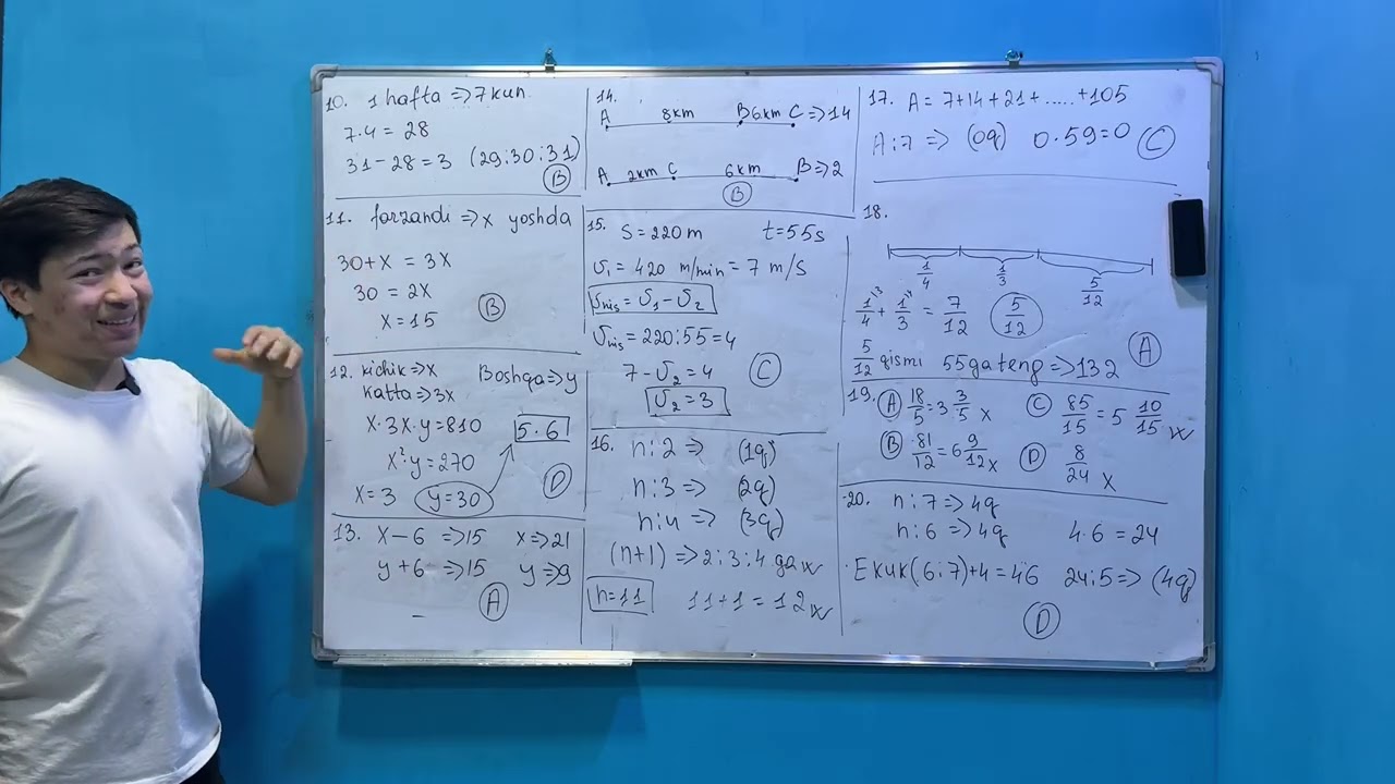 31-Onlayn test video yechimlari