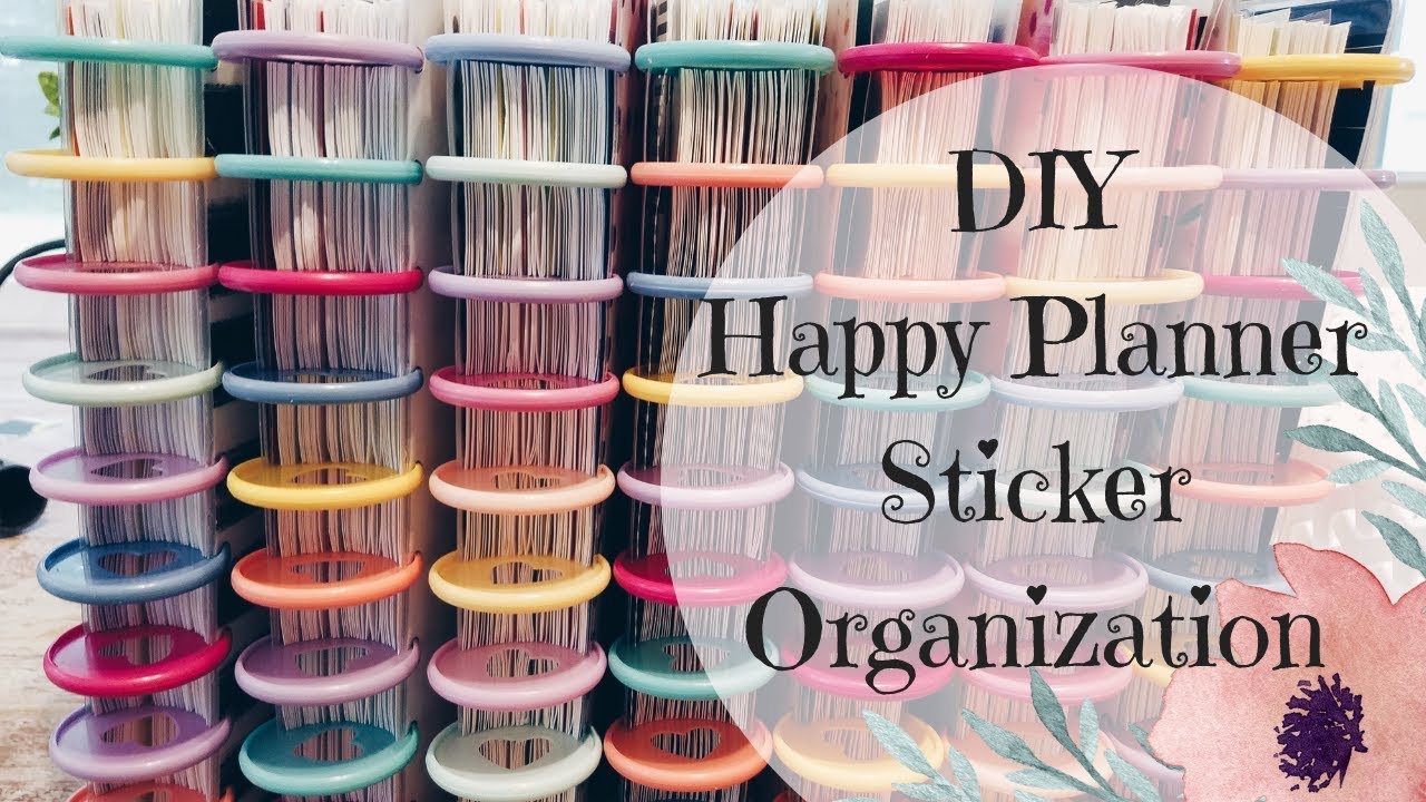 Happy planner sticker organization | DIY Happy planner Sticker Books