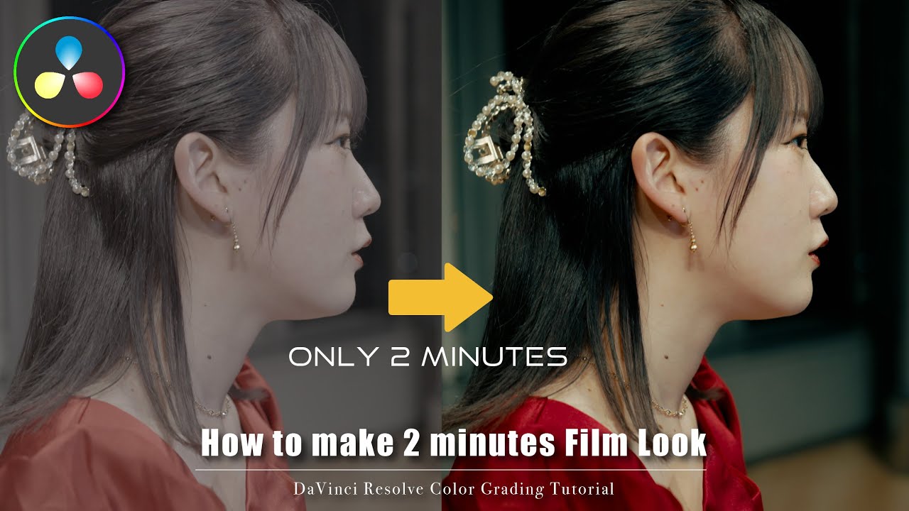 たった2分でLog素材を映画のような色にする方法 | DaVinci Resolve 18