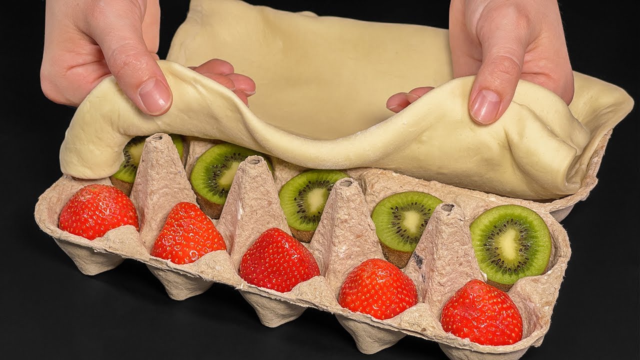 Don't throw away egg wrappers! An easy and delicious fruit dessert in 5 minutes! Without gelatin