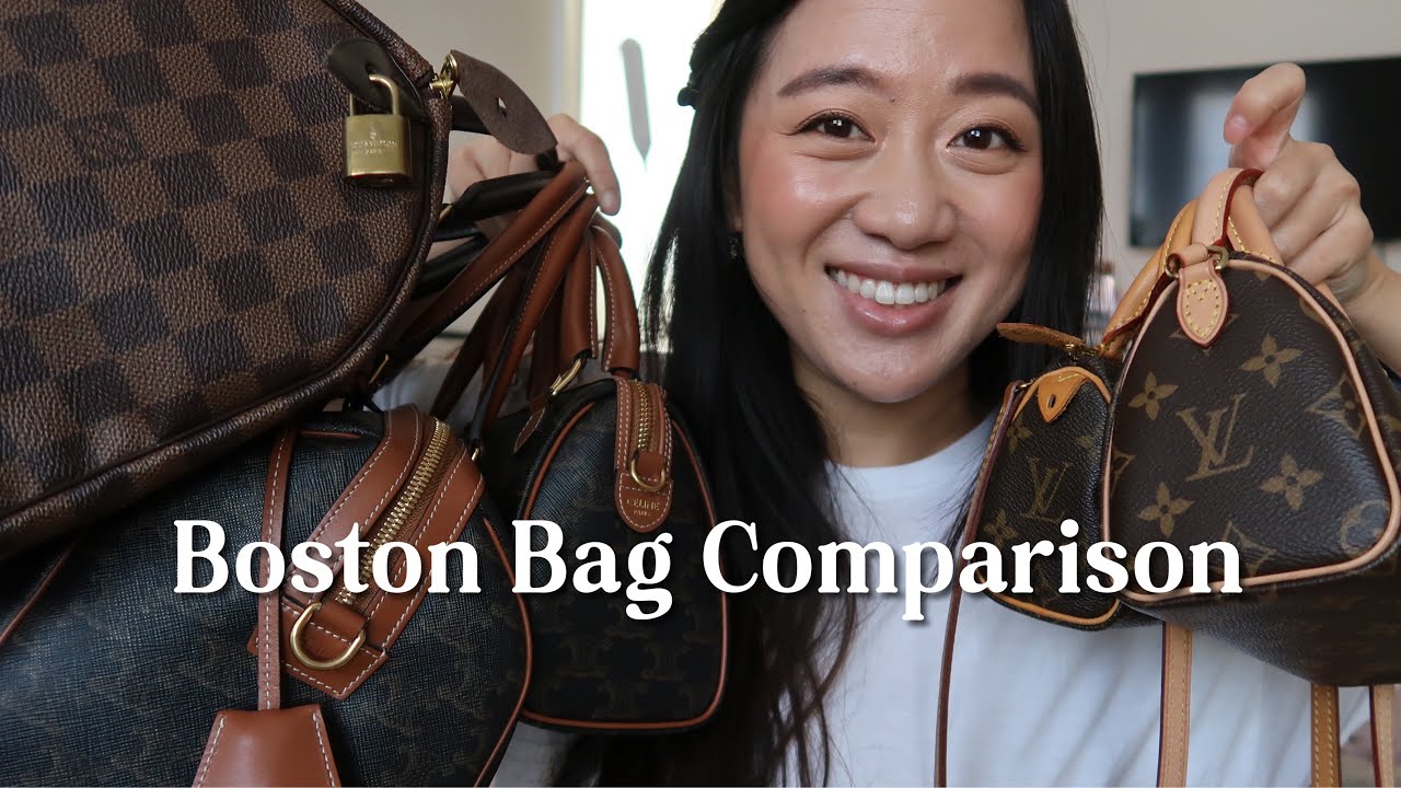 LV SPEEDY / CELINE BOSTON BAG COMPARISON | WHAT FITS 👜
