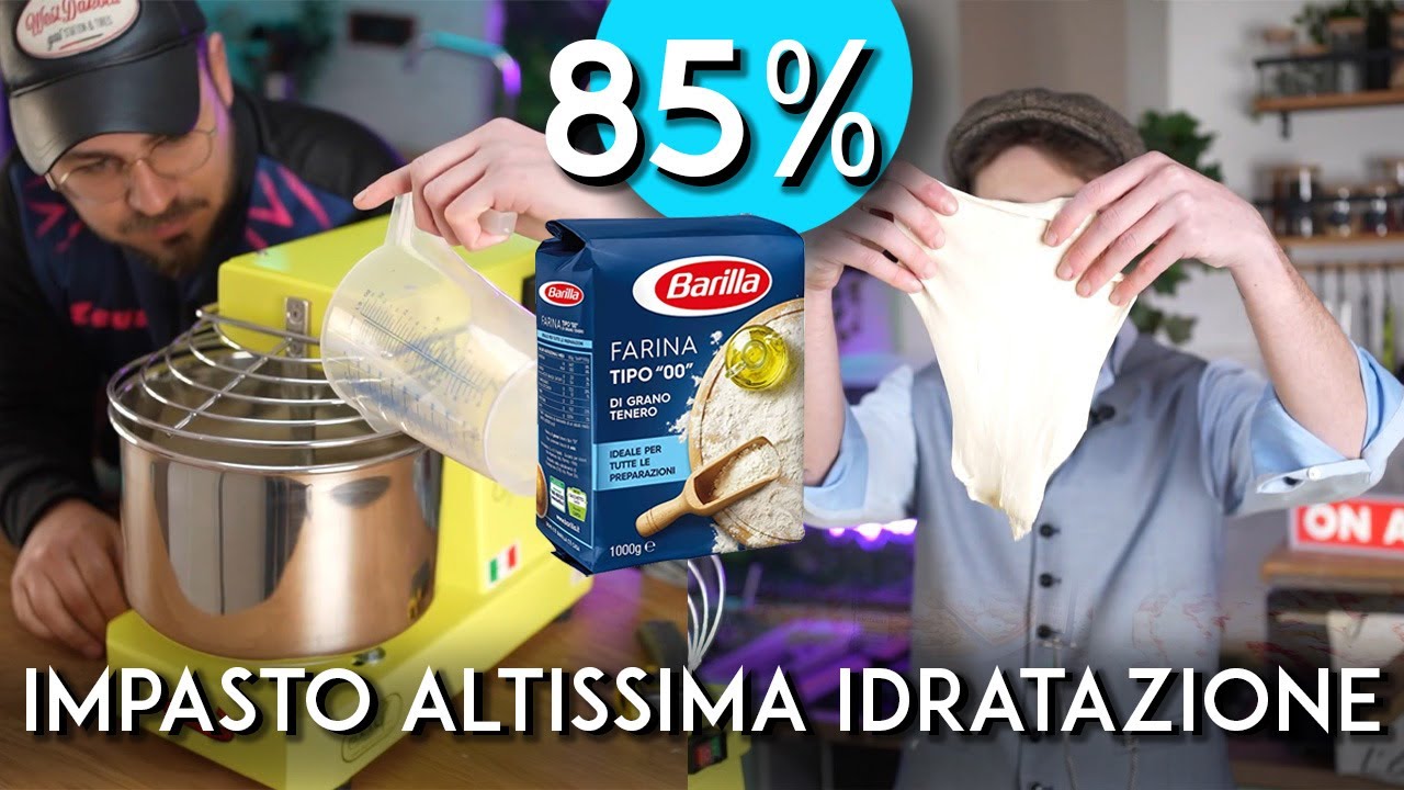 Come impastare ad ALTA IDRATAZIONE con un impastatrice - grilletta monovelocità