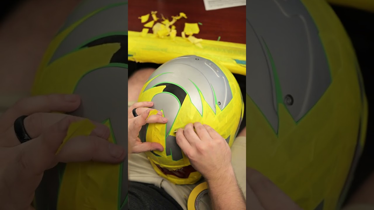 ✨Custom Helmet Paint Masking ASMR!✨ #satisfying #asmr #customhelmet