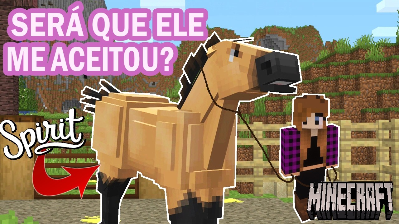o SPIRIT ele finalmente me aceitou?! 😱🐴​​​​​a fazenda ep 73 minecraft