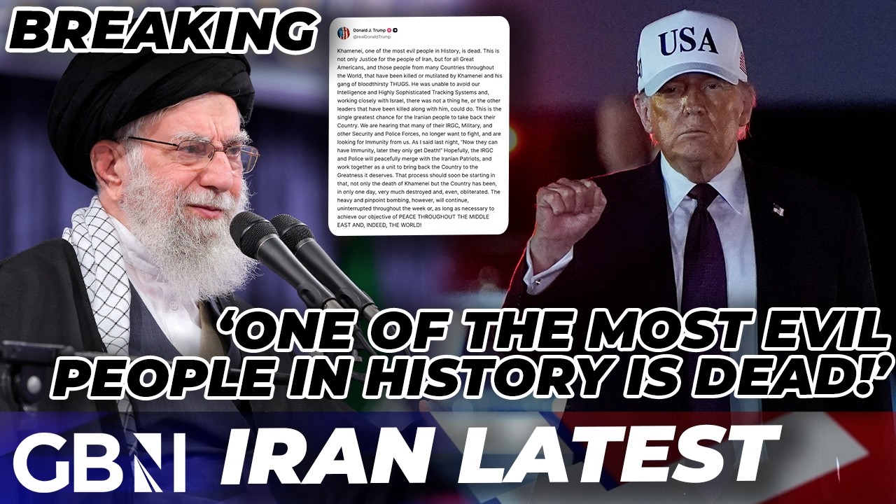 IRAN BREAKING: Supreme Leader Ayatollah Khamenei dead says President Donald Trump