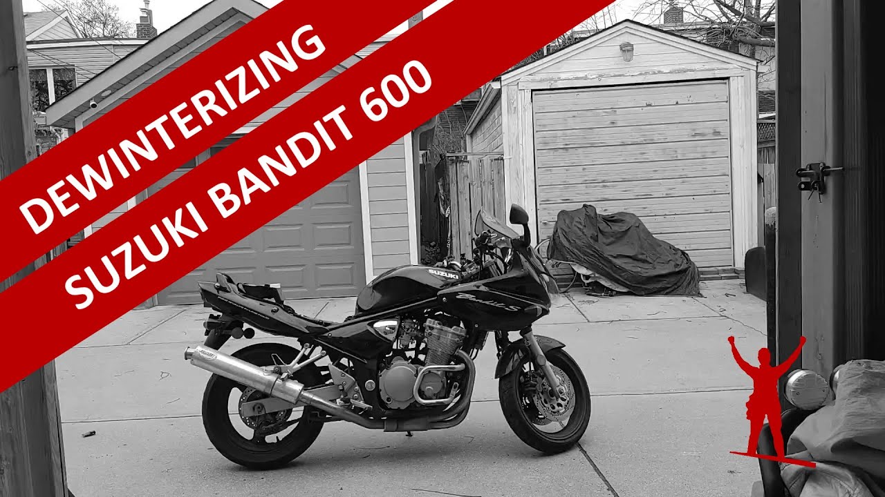 Dewinterizing a 2003 Suzuki Bandit 600 with Explorations