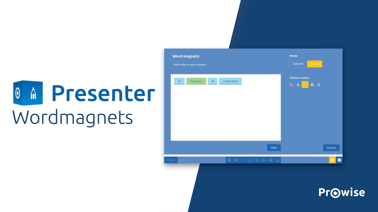 This is how you use the Wordmagnets tool in Prowise Presenter